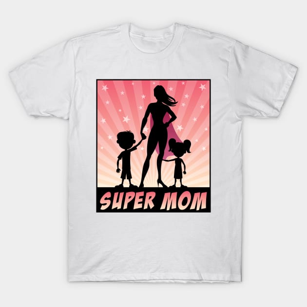 Super Mom T-Shirt by Malchev